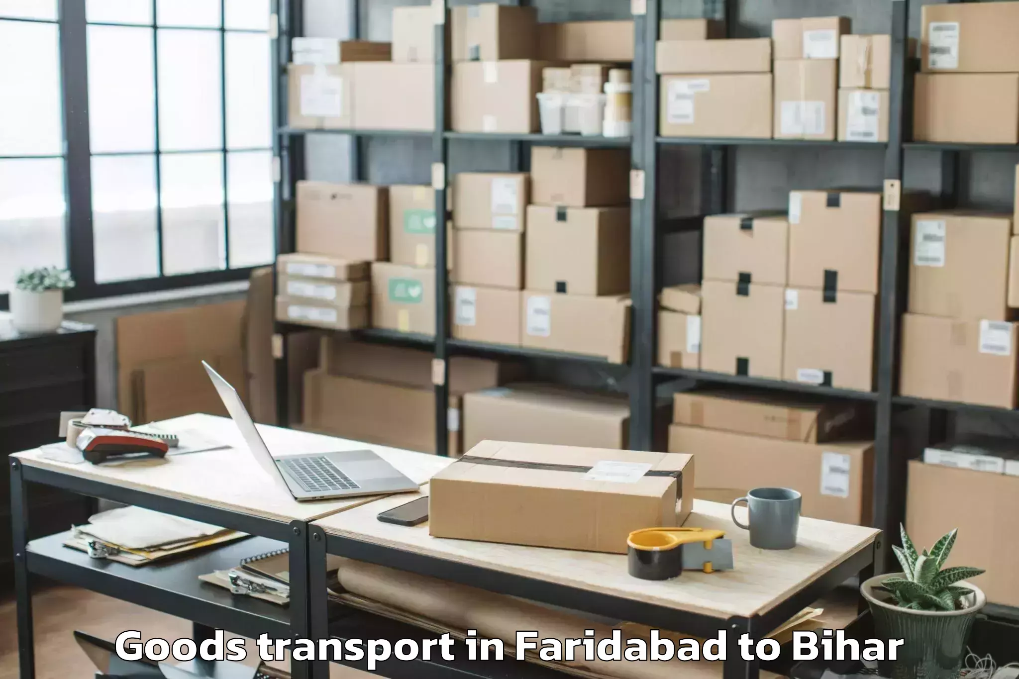 Affordable Faridabad to Nautan Goods Transport